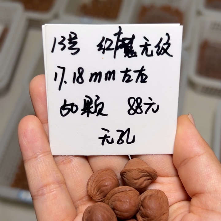 木质类雕刻料肚卡17-18 50颗