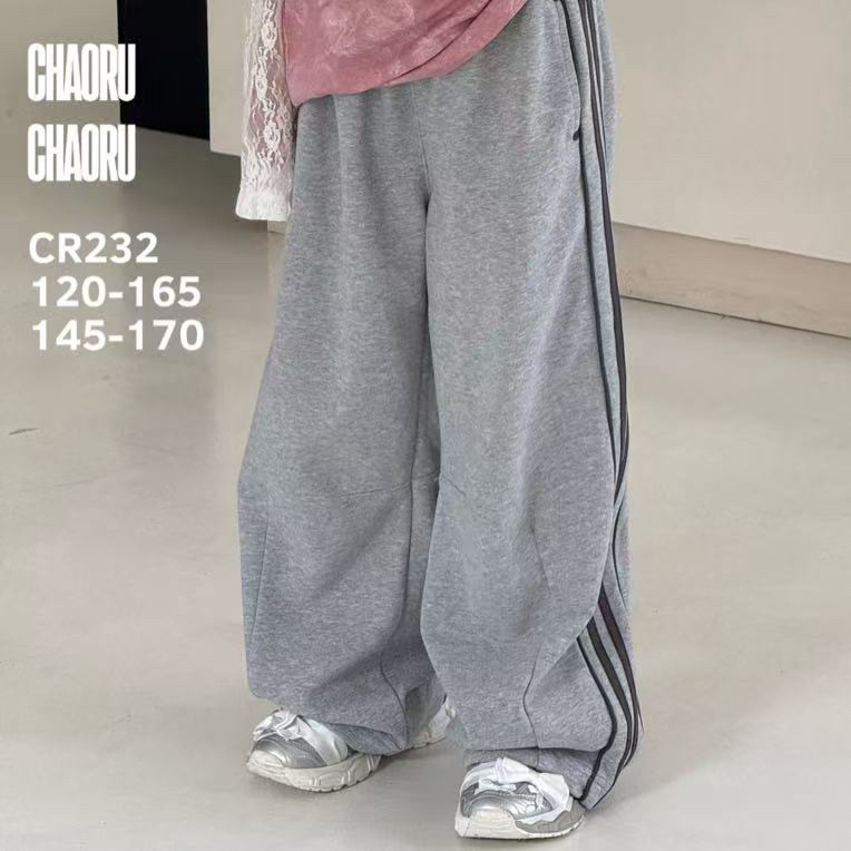 232童装竖条针织裤