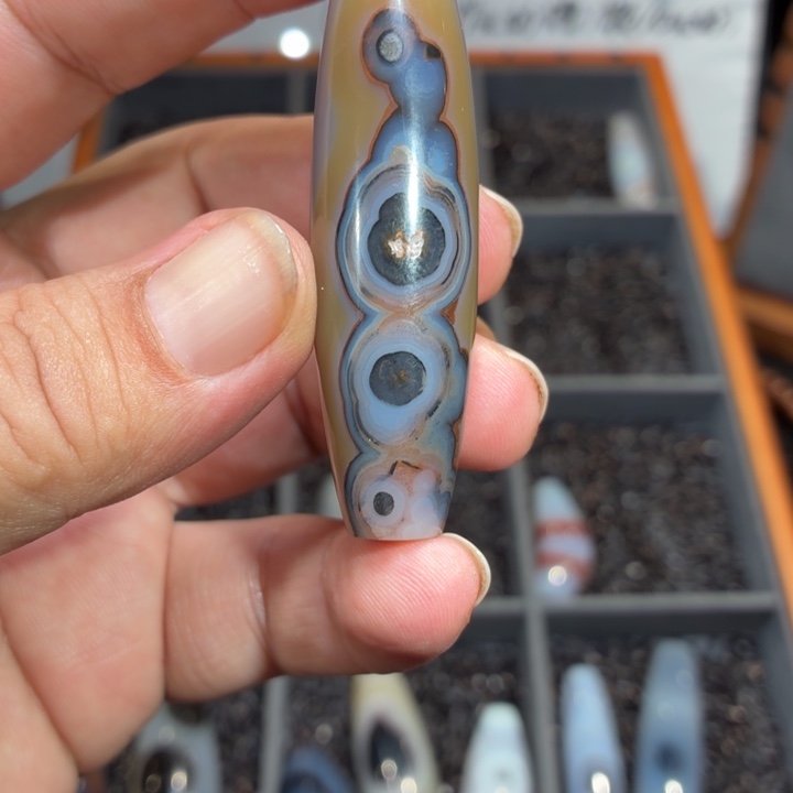 玛瑙/玉髓散珠_HEIMORI 天然天珠