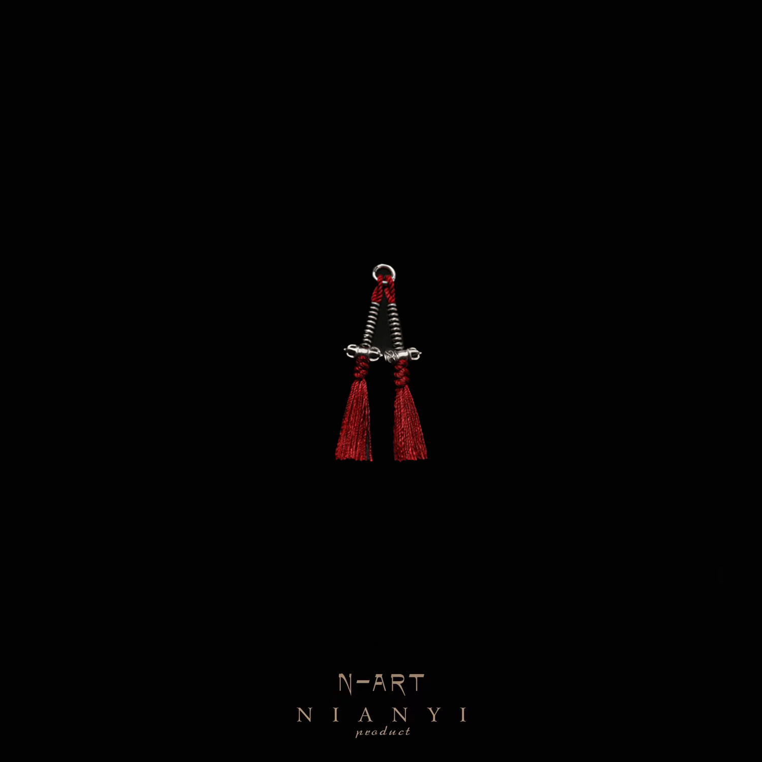 925银银制品 【N-ART】藏式迷你计数器 原创配饰侧挂隔珠柏香籽文玩