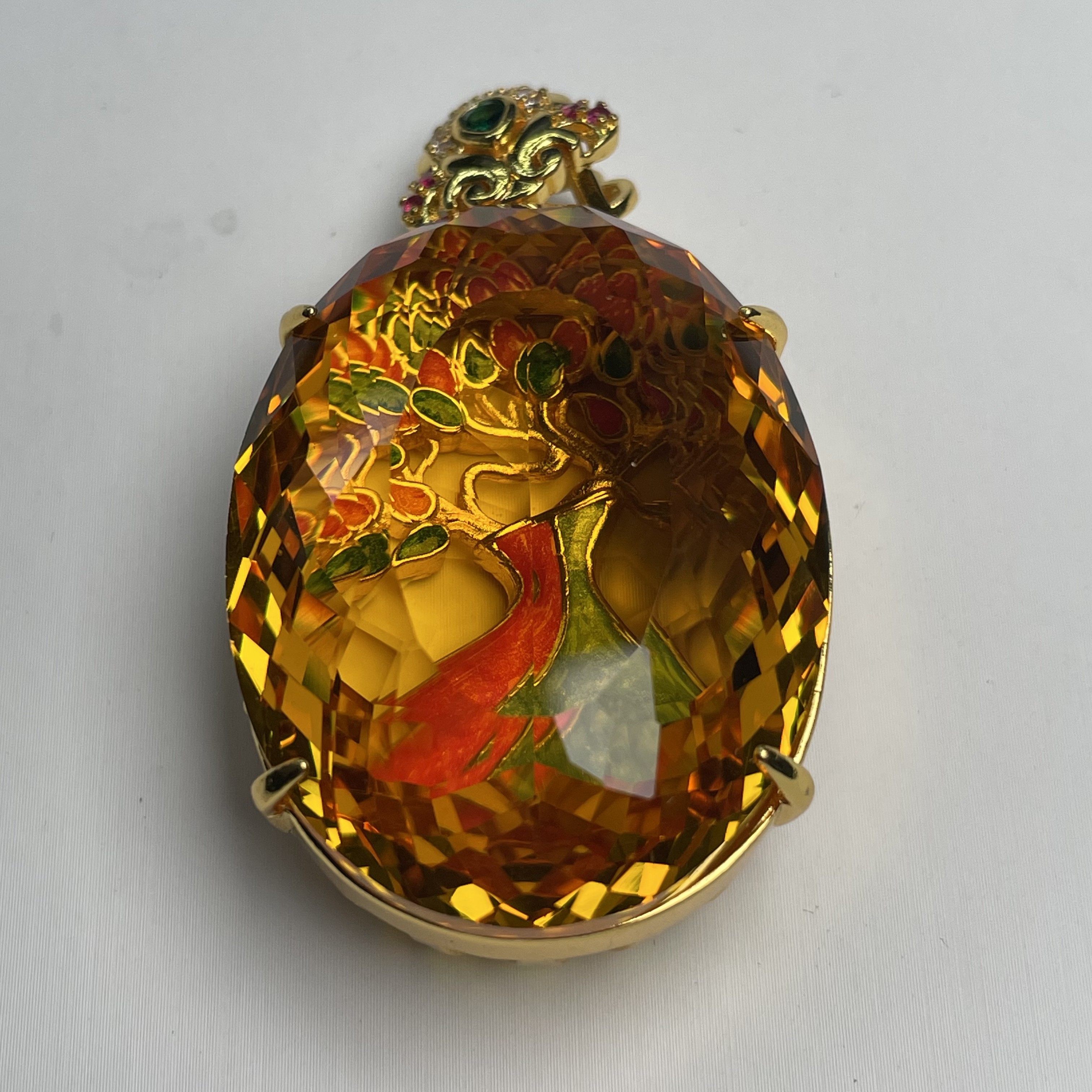 【洛美优选】F496-1净瓶黄椭吊坠多样性发一件