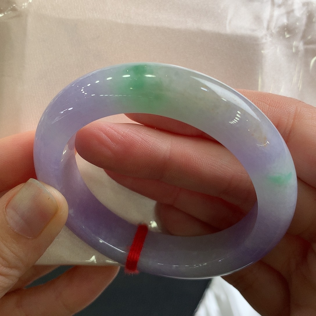 翡翠未镶嵌手镯52.2正圈