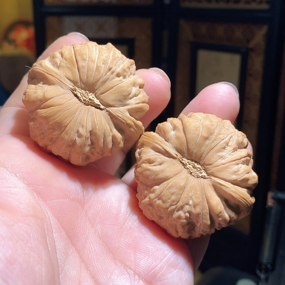 文玩核桃把件众*45南瓜墩