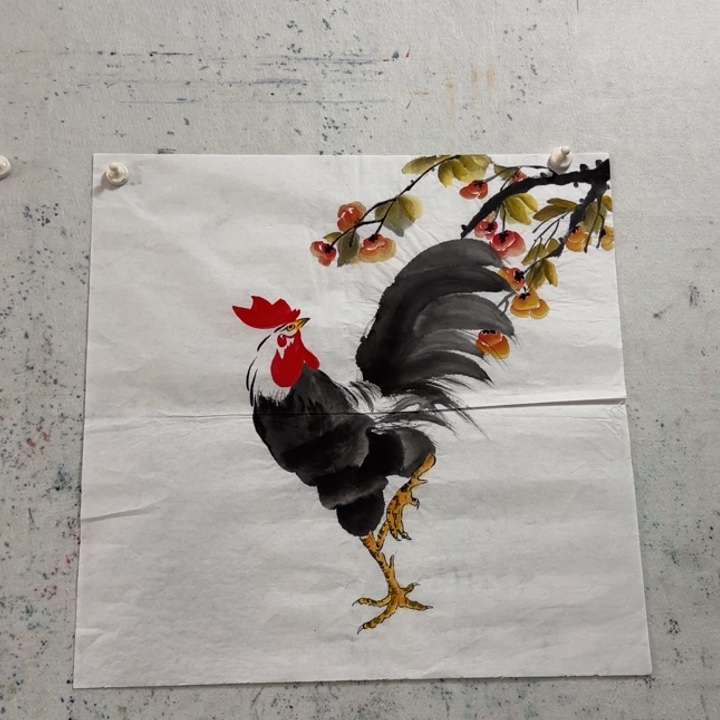 国画手绘国风国画作品