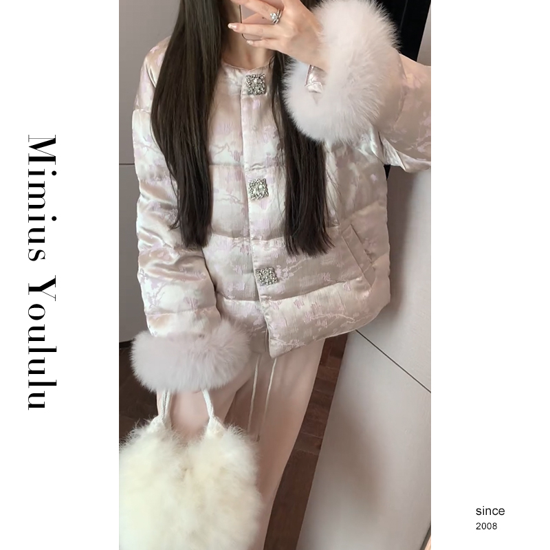 【mimius】&游鹿鹿 新中式提花毛毛外套 汉服 F12197