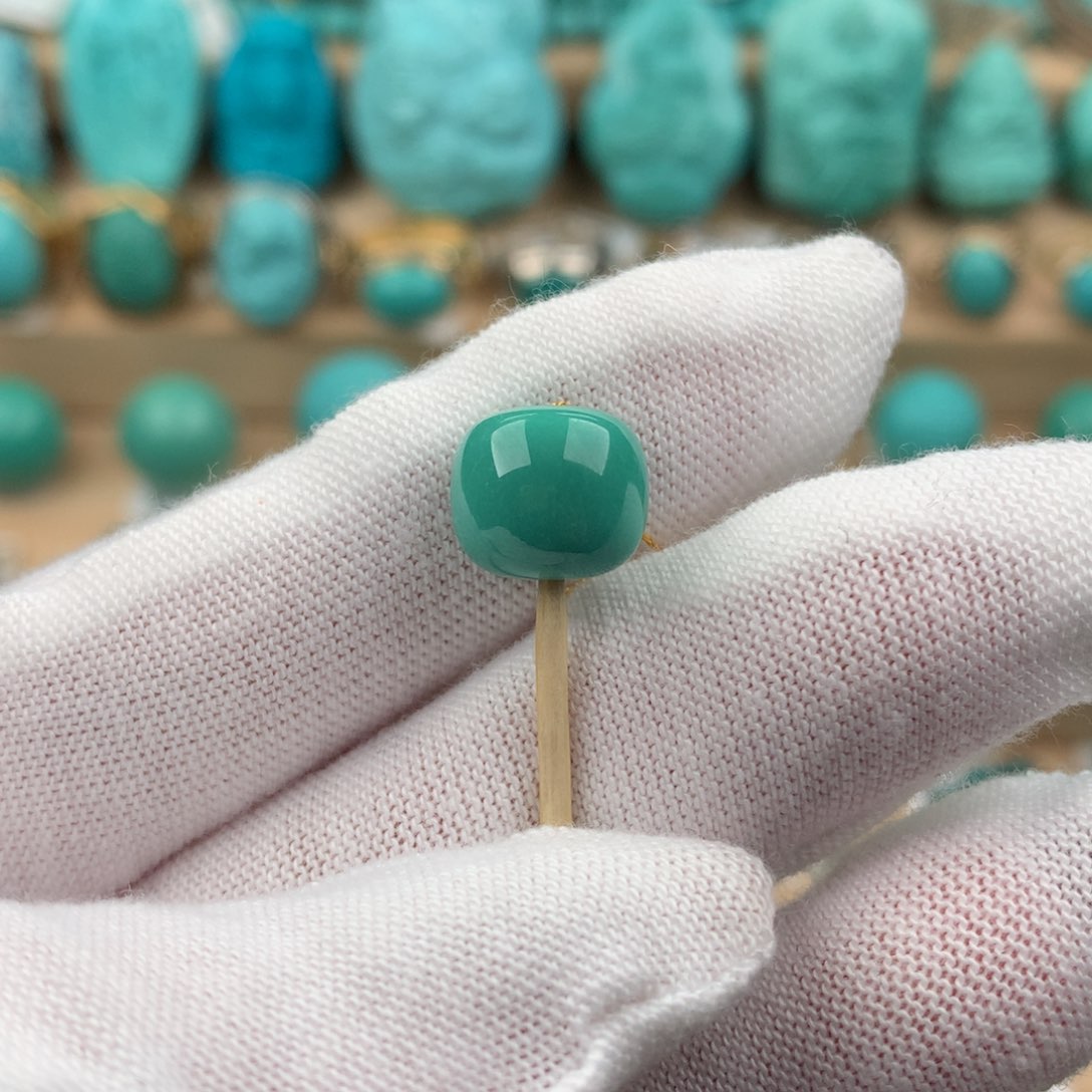 绿松石配饰未镶嵌卡10.6*9.5