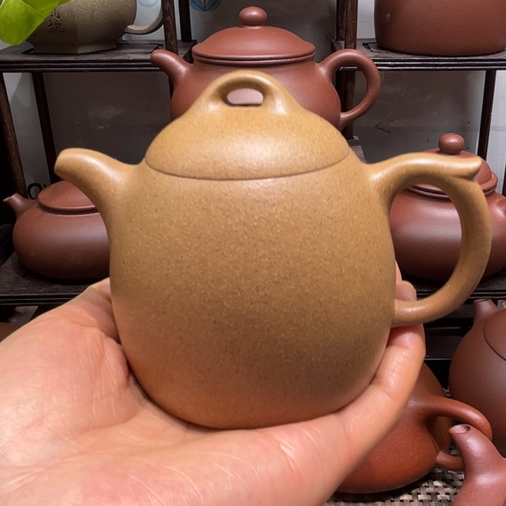 3***2紫砂茶壶微瑕老段秦权200cc