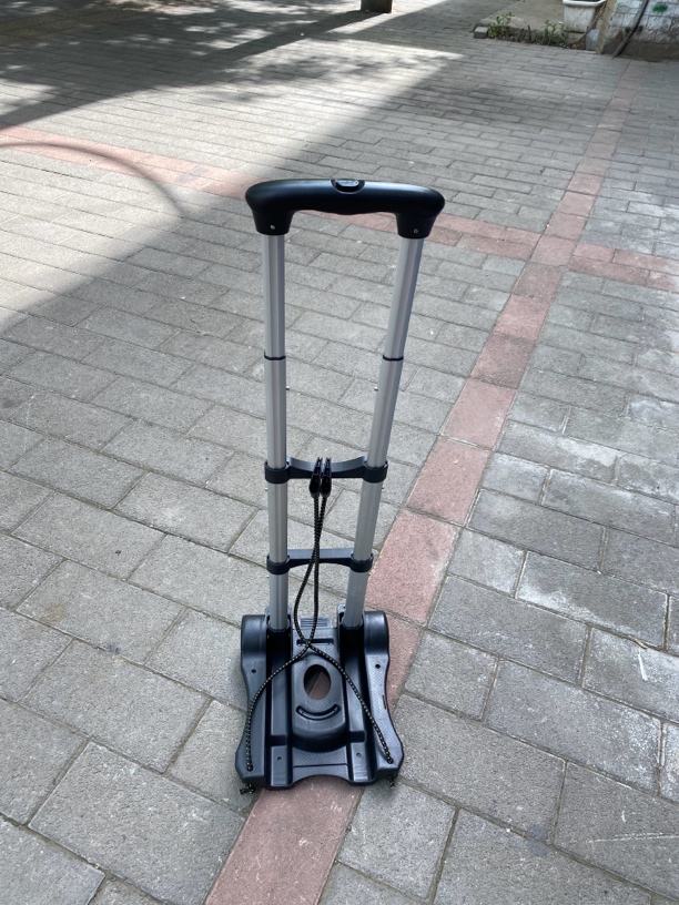 折叠塑料行李车户外家用升降买菜拉杆车