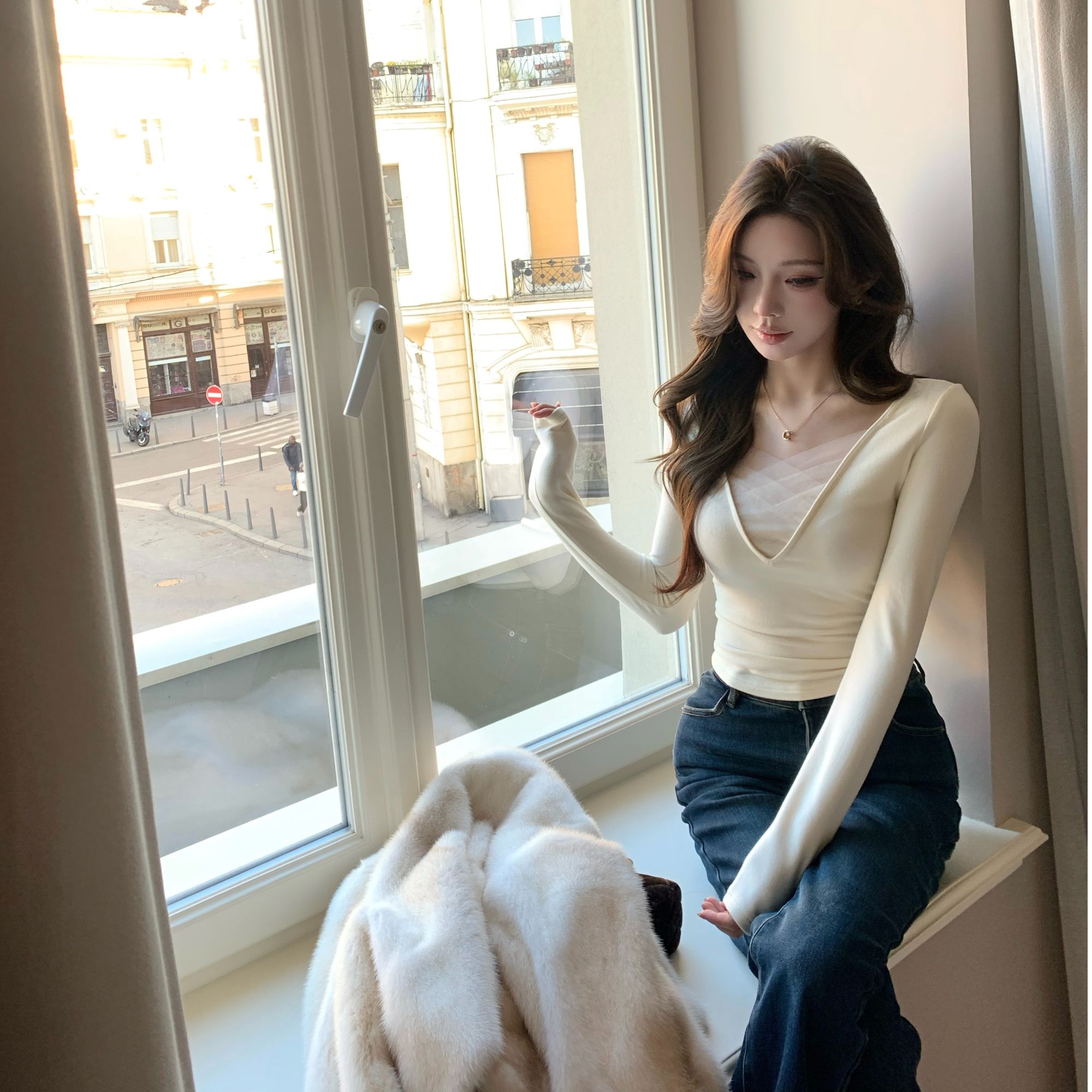 Momoshero【Paris淡颜芭蕾】高段位颜值!软到心尖尖上的权威美上衣