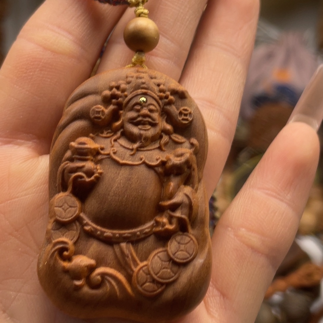 檀香木财神爷老山檀香