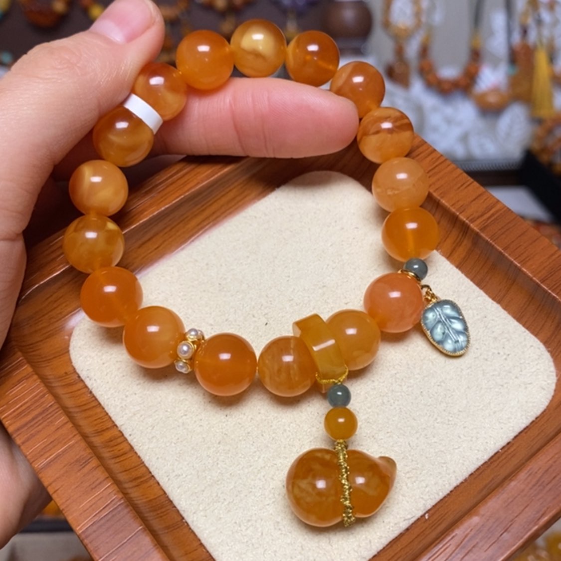 【闪购商品】手链蜜蜡未镶嵌手串