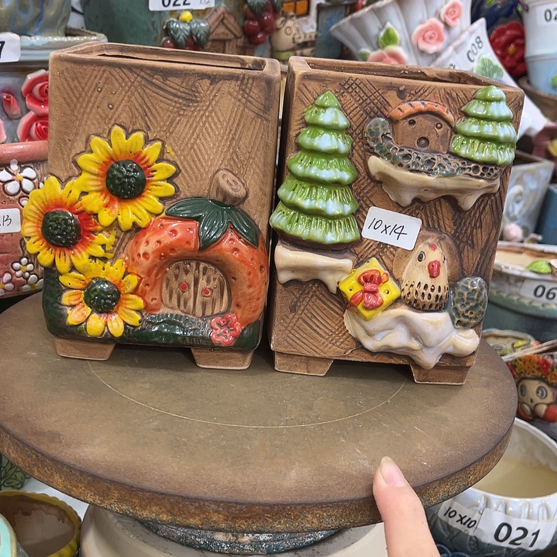 粗陶多肉花盆花盆