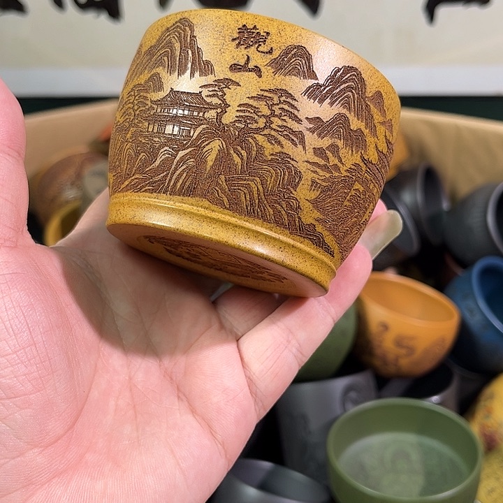 茶杯紫砂全手工紫砂主人杯