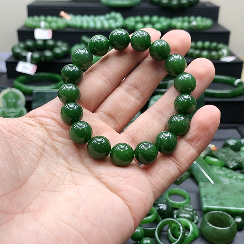 【闪购商品】和田玉（碧玉）手链未镶嵌