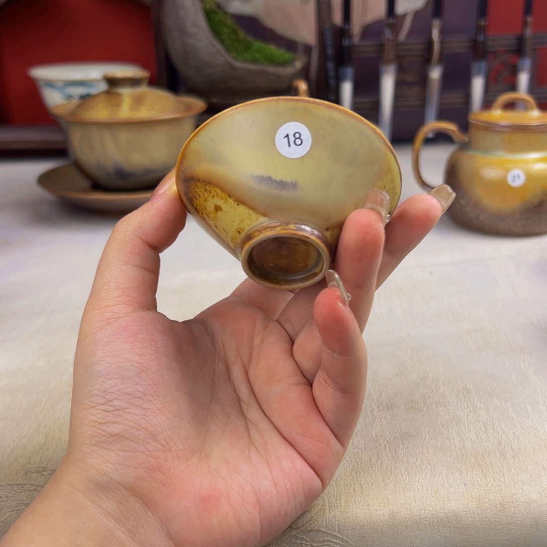 杯子纯手工柴烧主人杯