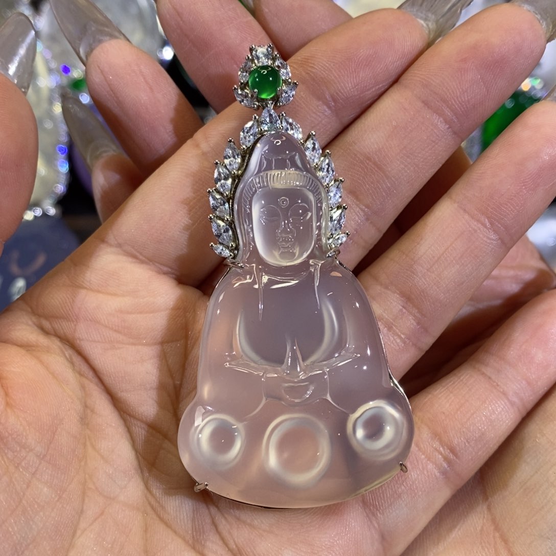 玛瑙/玉髓颈饰银S925镶嵌