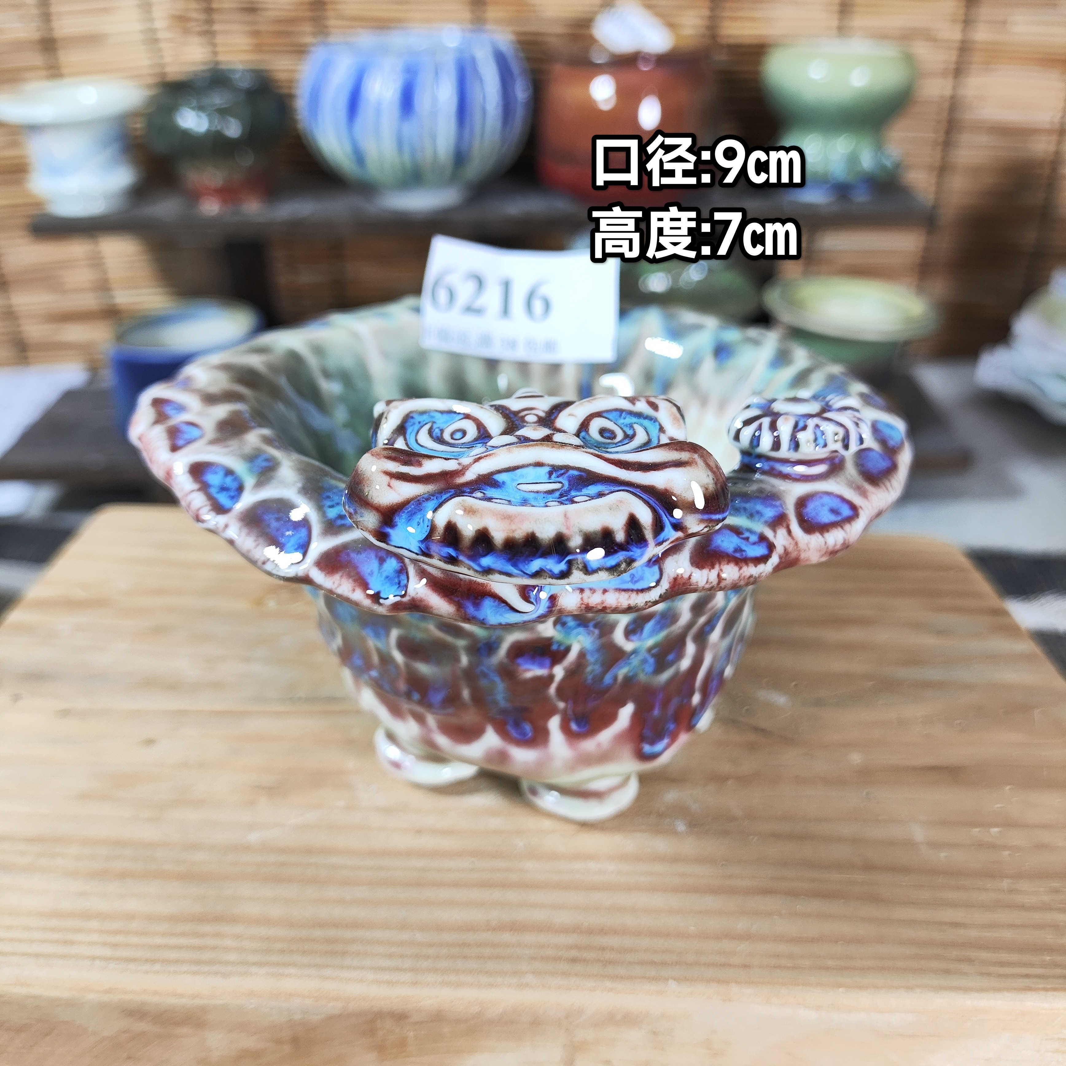 手工创意多肉花盆摆件迷你多肉花盆景德镇纯手工制做