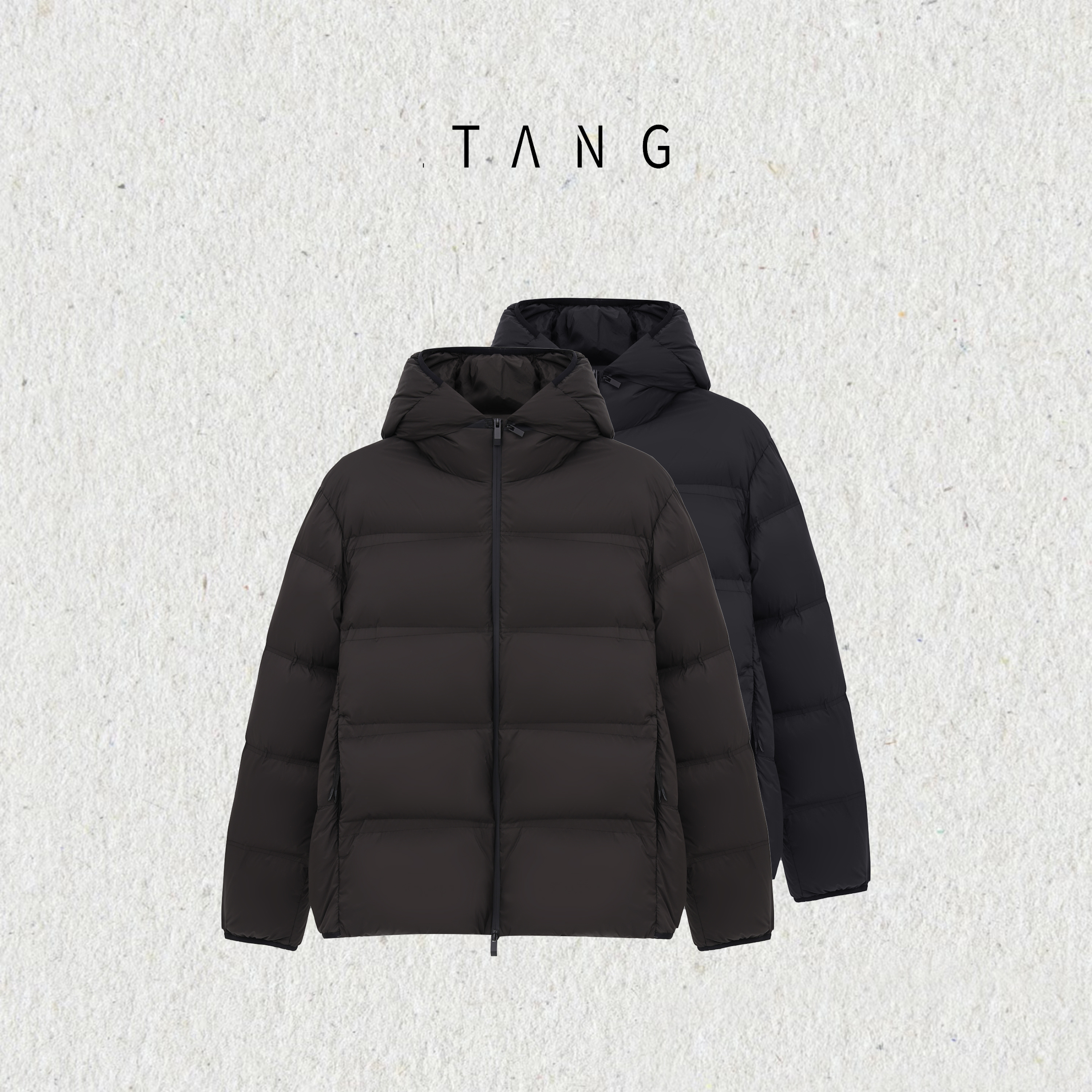 【TANG】[绒盒]哑光面料鹅绒服2025秋冬季新款男保暖外套QL-WYR7005