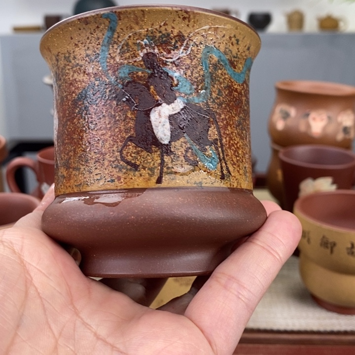 紫砂茶杯隐*宜兴紫砂主人杯