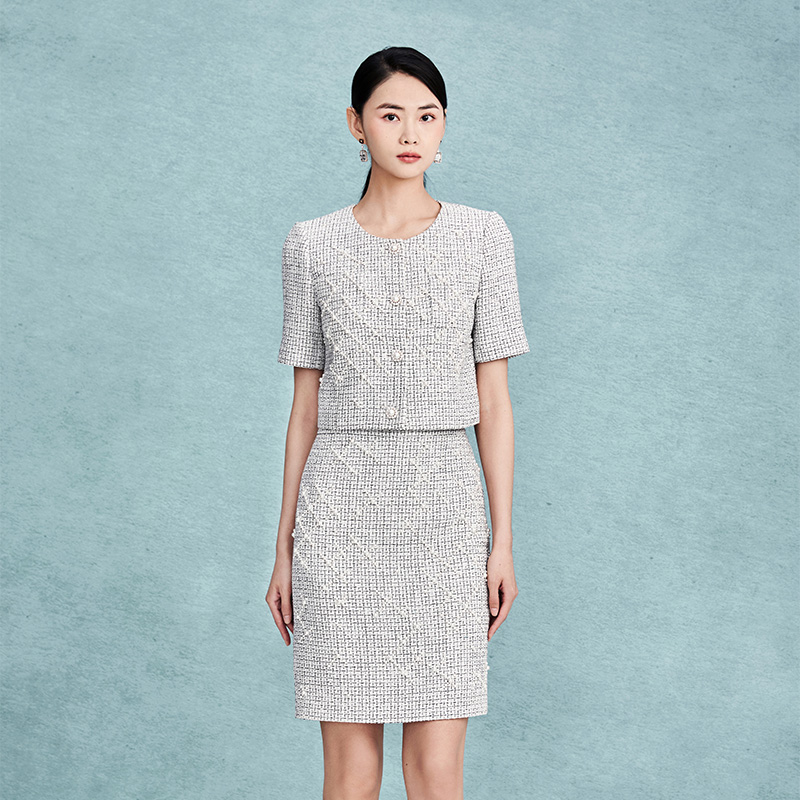 香草咖啡系列高级感小香风外套MJEC11WJK739W21/zb