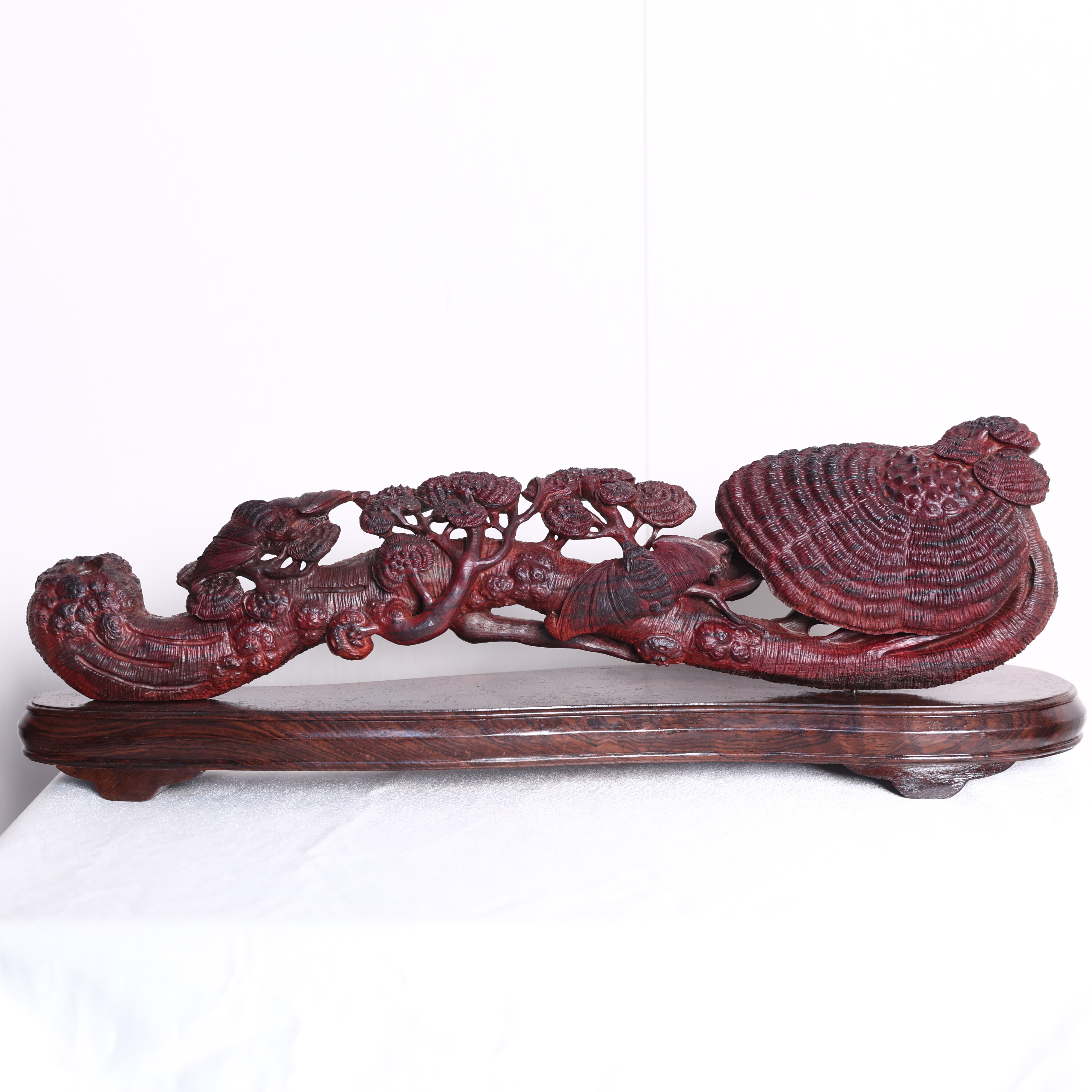 s23128 印度小叶紫檀-灵芝如意