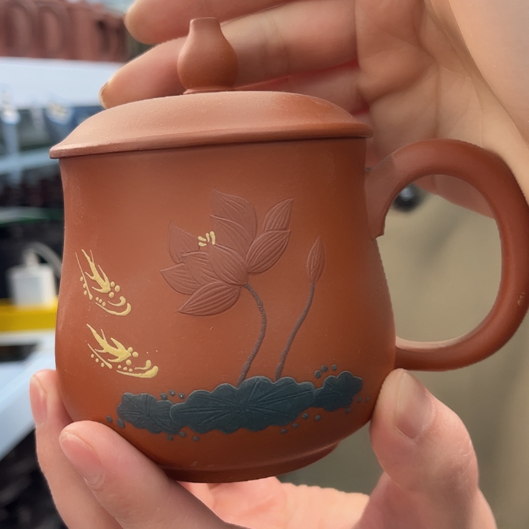 紫砂茶杯原矿紫砂