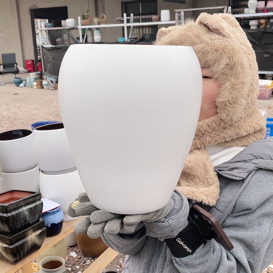 红陶王嫂花盆0123-163