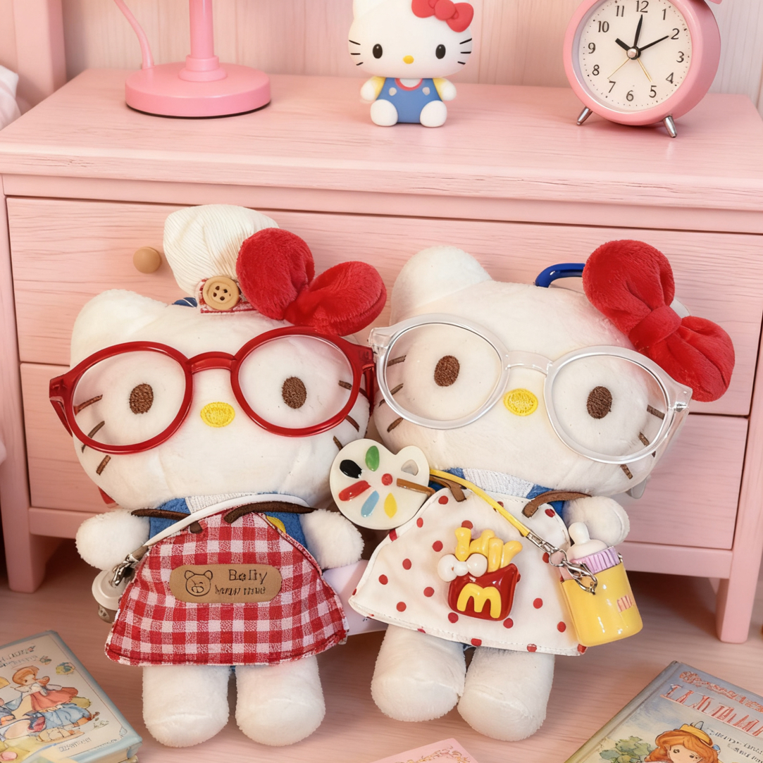 热卖正版hello kitty 毛绒可爱手作挂件生日礼物