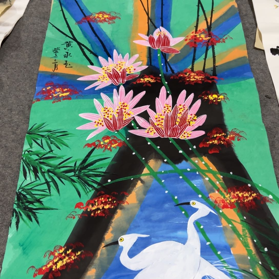 国画国画作品画心一张