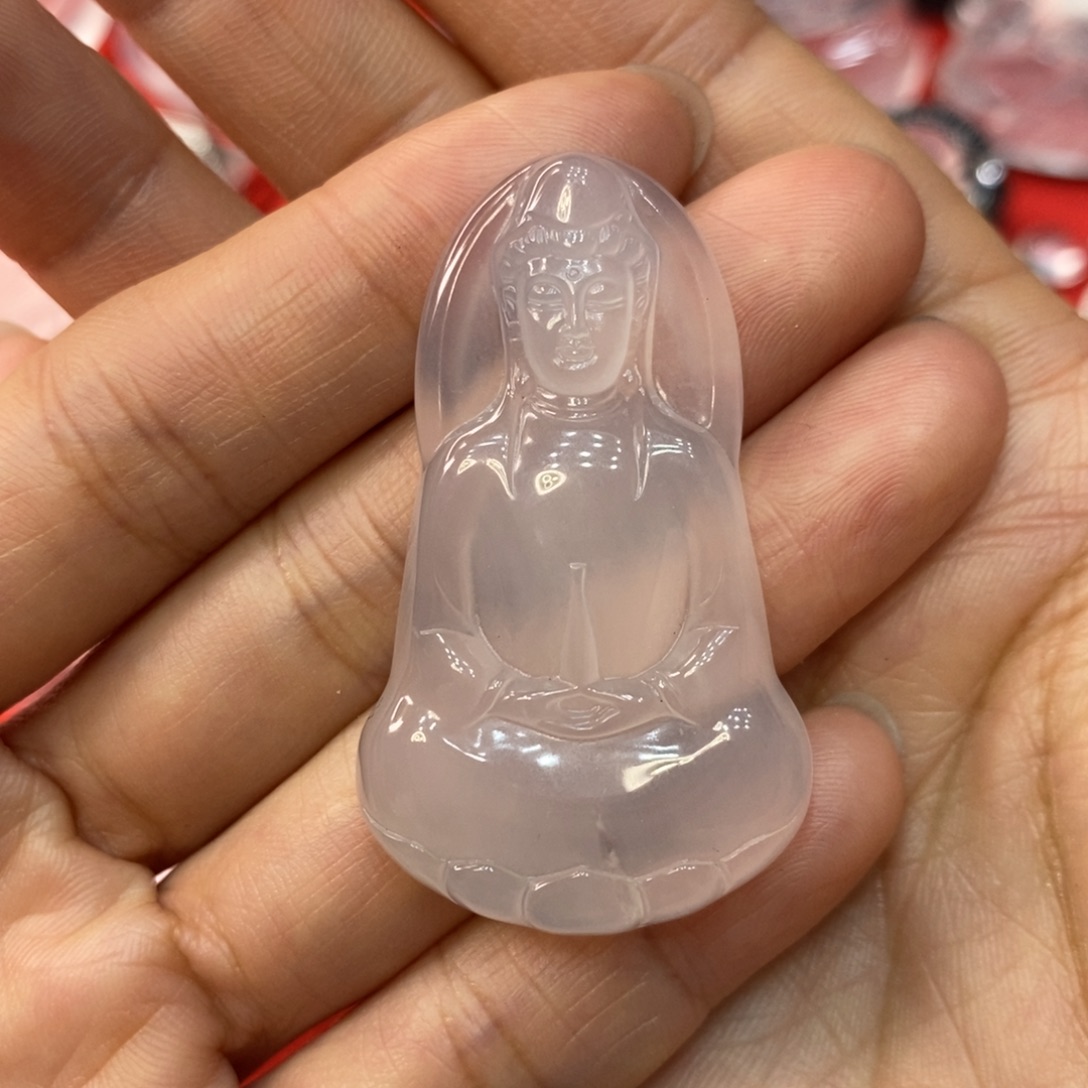 石英质玉未镶嵌吊坠