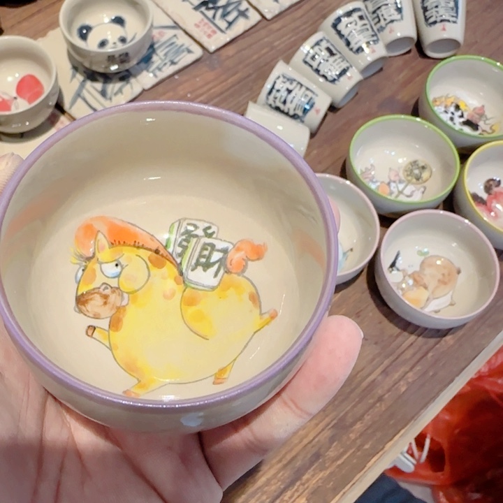 非正品手绘陶瓷茶具