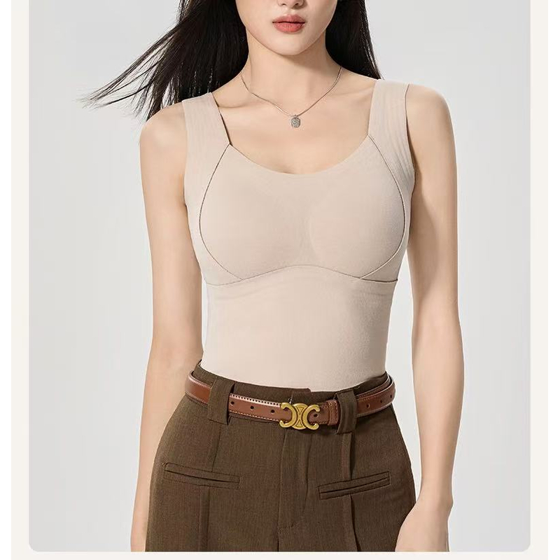 【林珊珊 STUDIO】保暖背心自带胸垫免穿bra 泰舒服啦