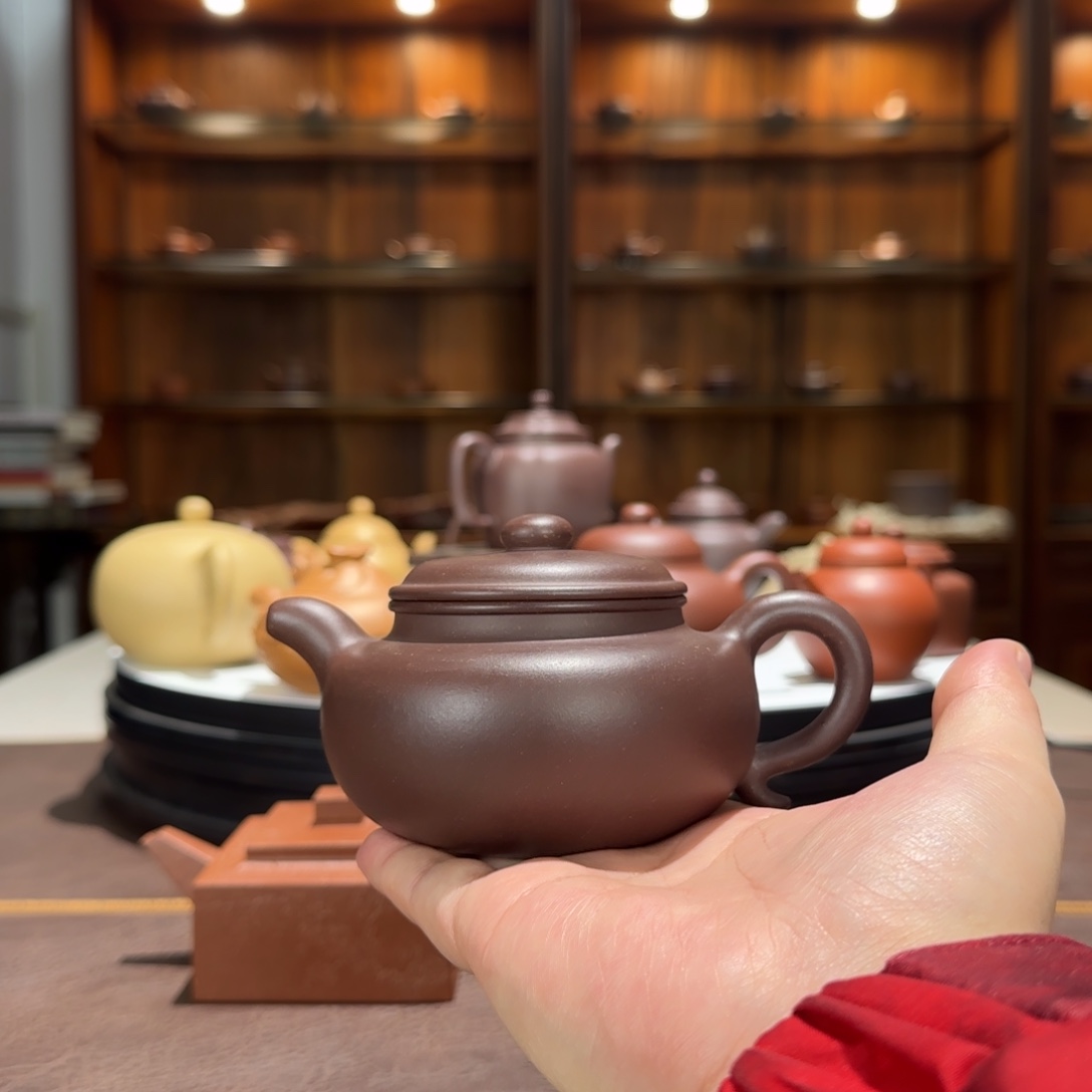 驾***儿茶壶紫砂底槽青大亨仿古