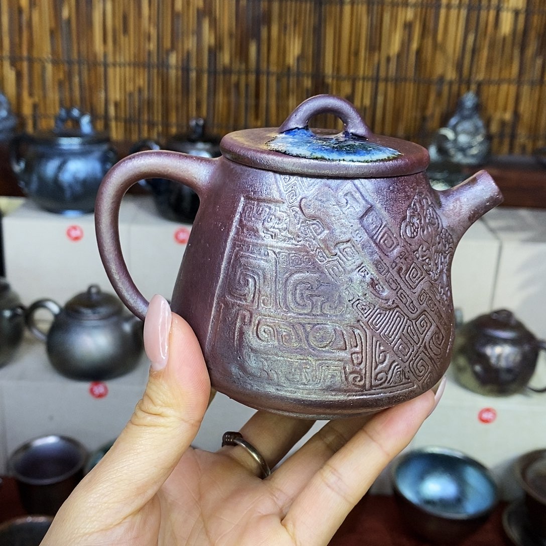 眨***眨杯云南建水紫陶柴烧