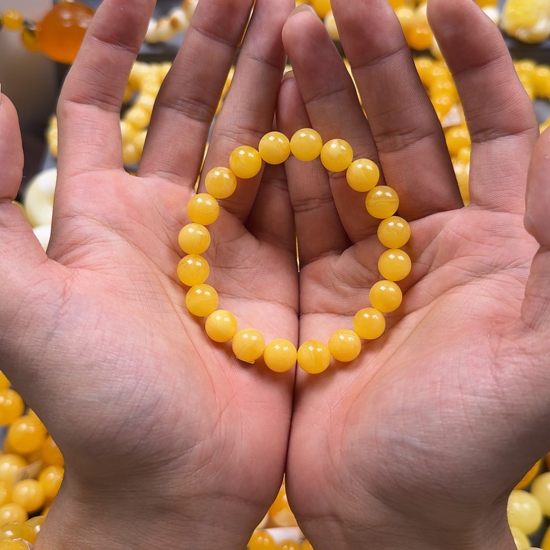 蜜蜡珠宝奇石未镶嵌10mm