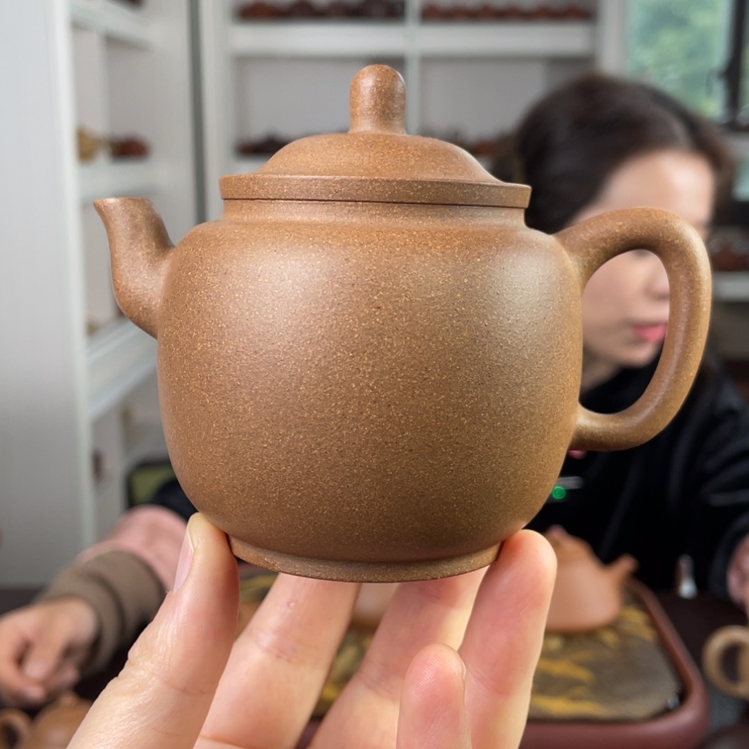 紫砂茶壶玉成段墨林180cc