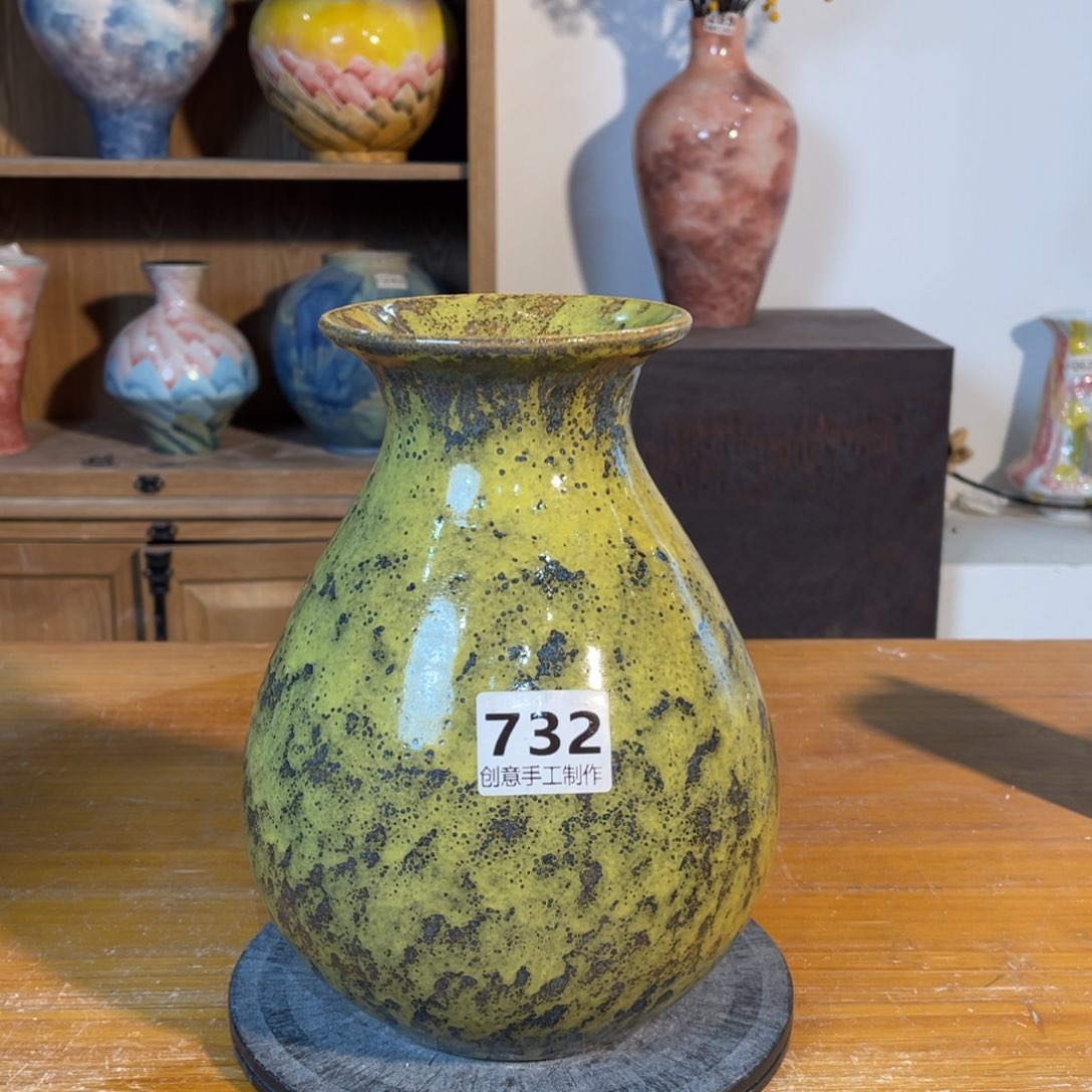 摆件陶景德镇陶瓷高24内口径7福利