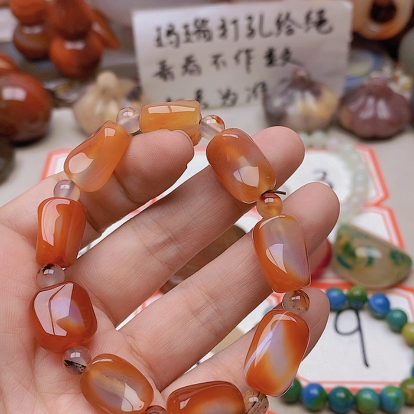 【闪购商品】未镶嵌玛瑙/玉髓珠宝半成品爱****?