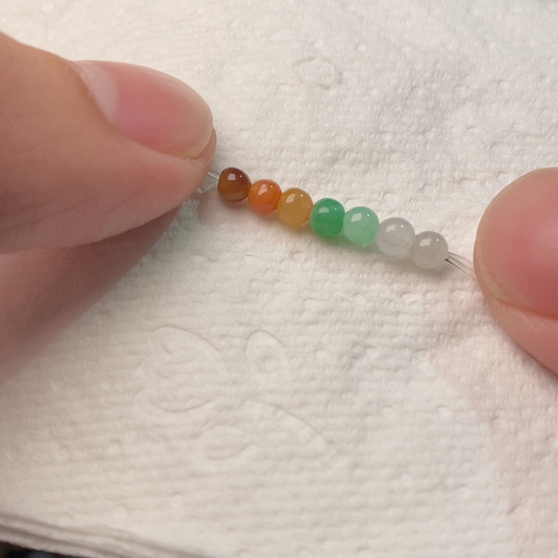 定制翡翠未镶嵌七彩缤纷阳光