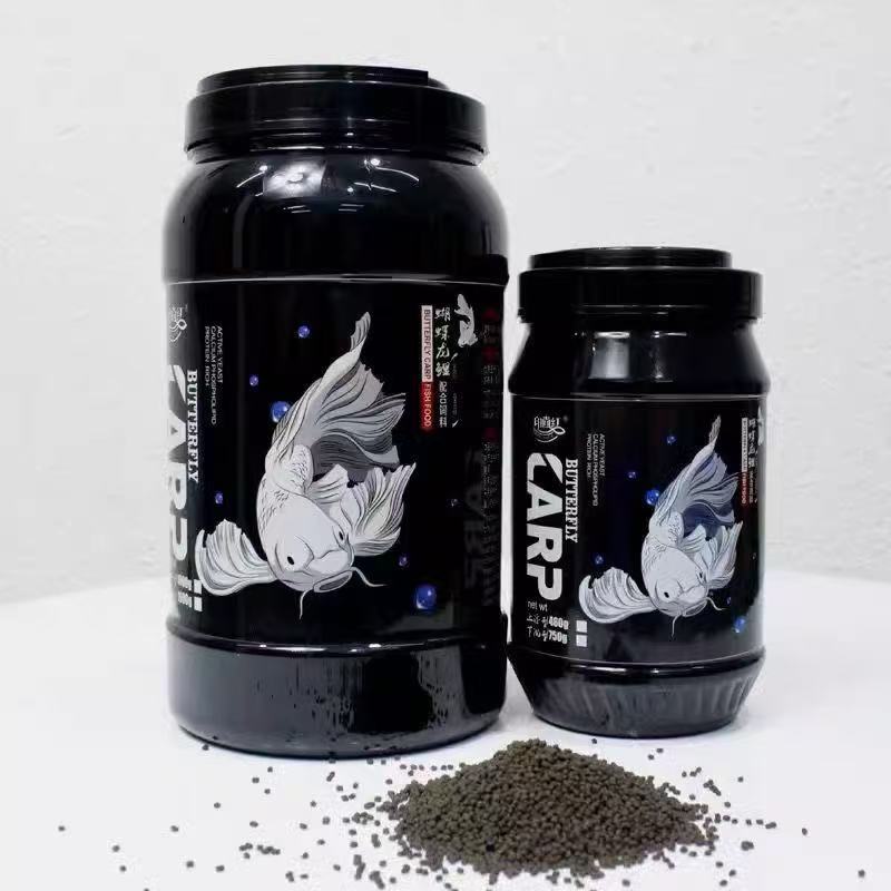 蝴蝶鲤专用鱼饲料增白增体高蛋白通用颗粒不浑水