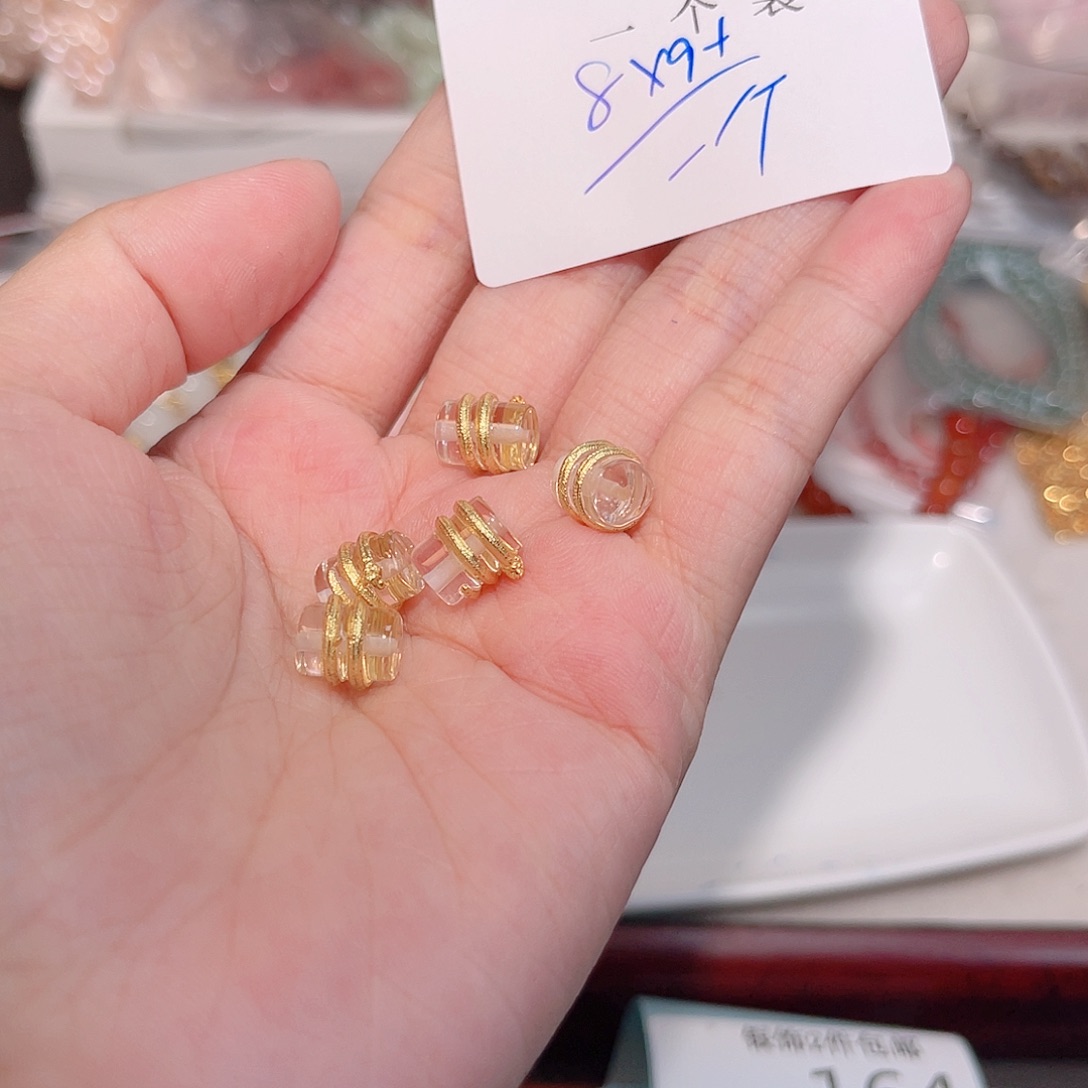 水晶珠宝半成品未镶嵌163 。       