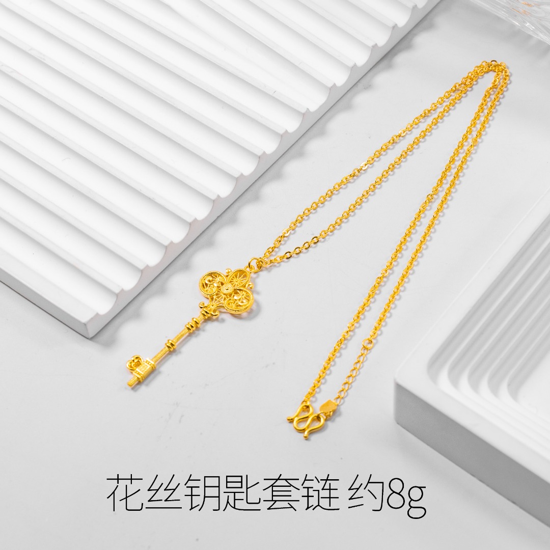 坠链均足银 气质百搭轻奢时尚 钥匙套链 经典精致手工精美