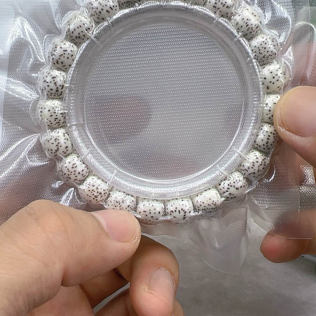 星月菩提手串6王者原脂白星月菩提镶嵌万10