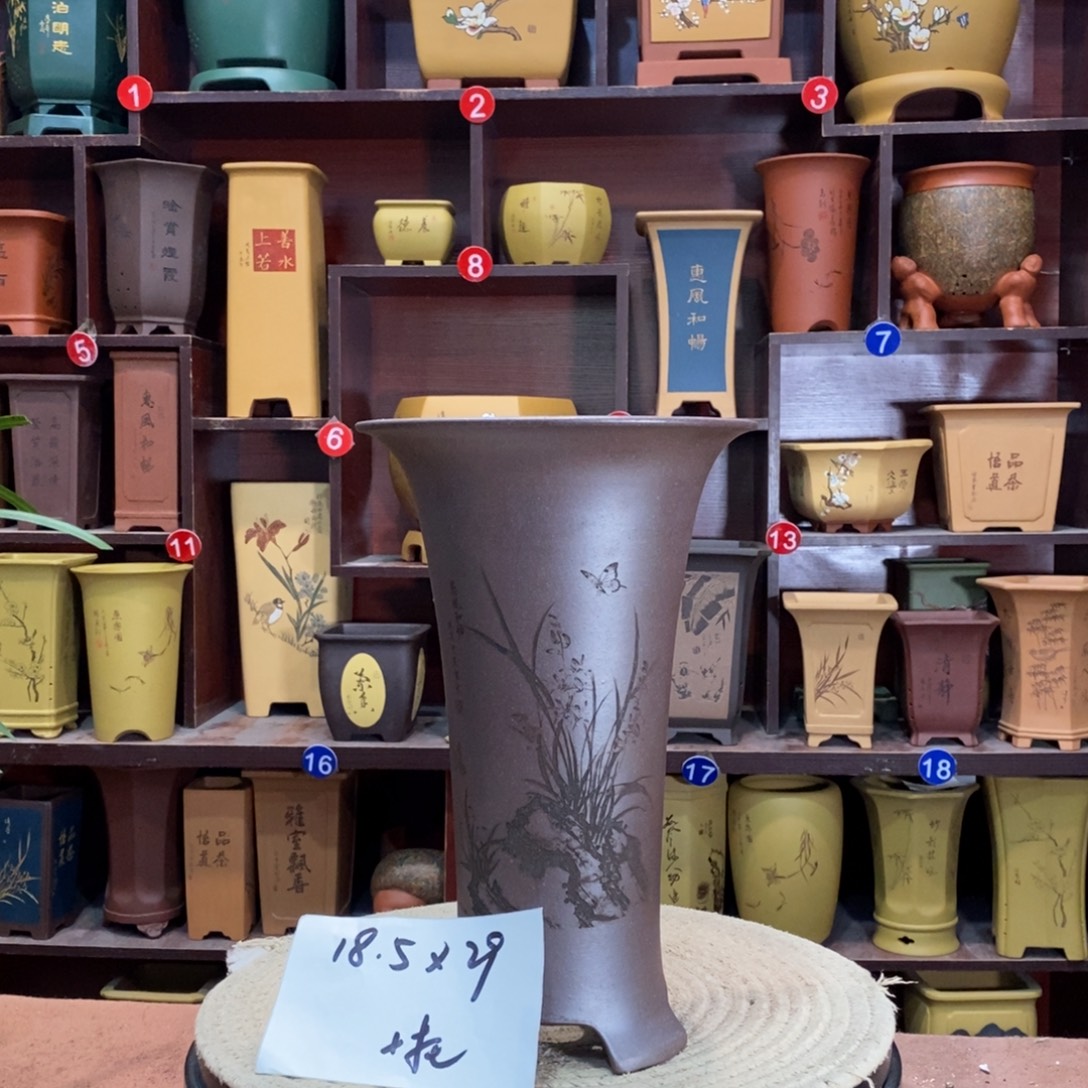 紫砂艺术紫砂花盆