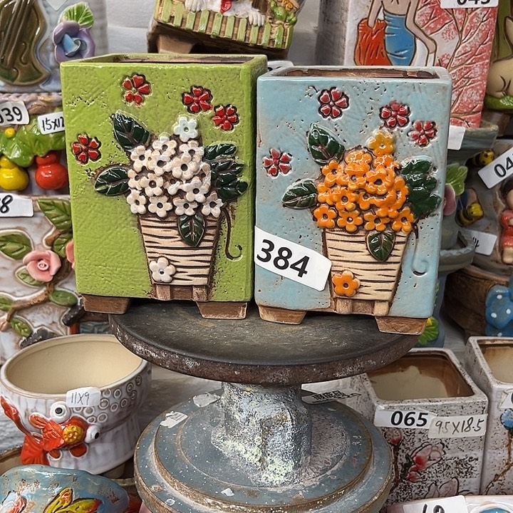 粗陶材质多肉花盆