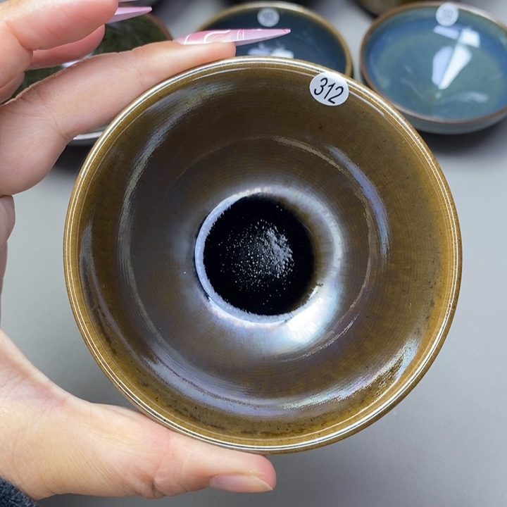 茶盏建窑建盏柴烧主人杯