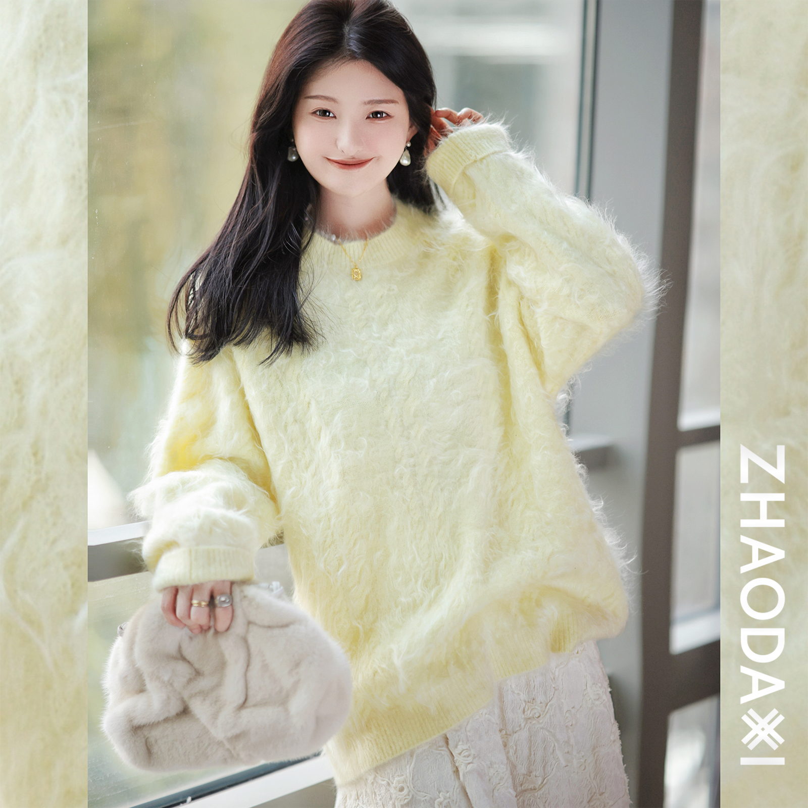 【赵大喜】1.15大上新！暖暖拉毛羊绒针织衫 | 100.%cashmere 圆领