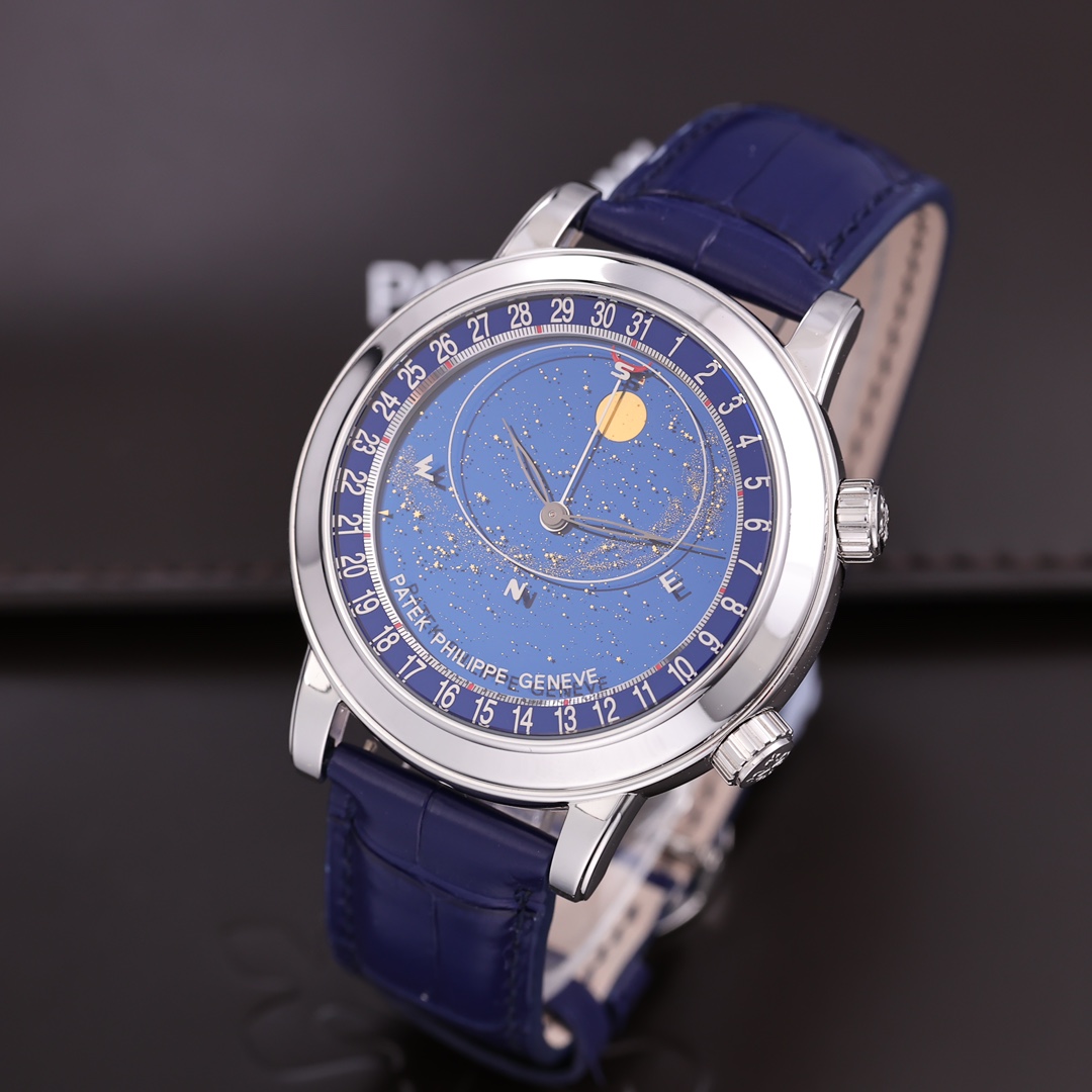95新 Patek Philippe/百达翡丽 星空6102P 铂金 2016年7月保卡