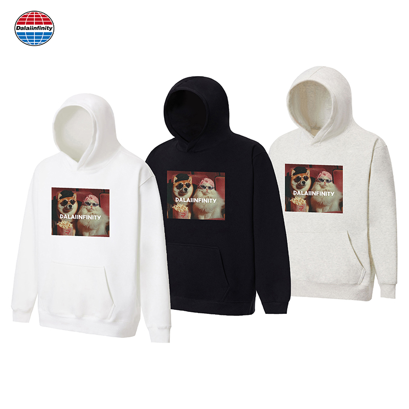 Dalaiinfinity(猫狗世家)重磅连帽卫衣男女同款秋冬加绒直喷