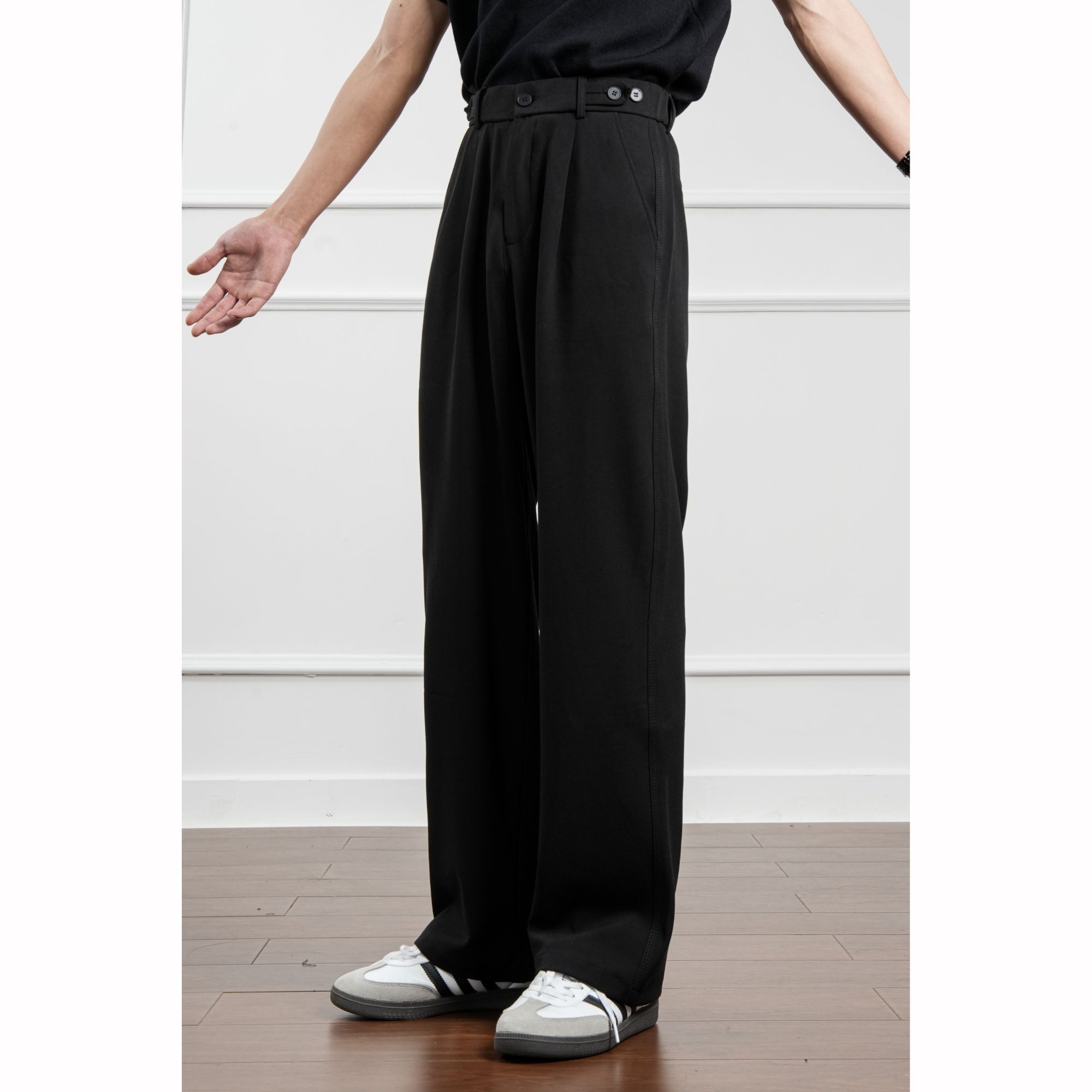 3-in-o 【天丝羊毛】春夏那不勒斯垂坠感显高直筒休闲西裤-333